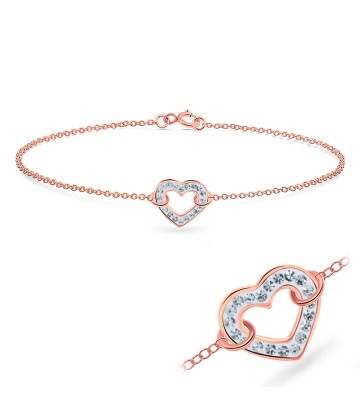 Heart Shape with Ferrido Bracelet BRS-175-RO-GP